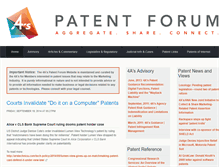Tablet Screenshot of patents.aaaa.org